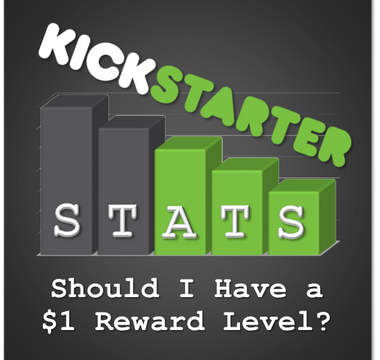 Kickstarter Stats 101: Should I Have a $1 Reward Level?